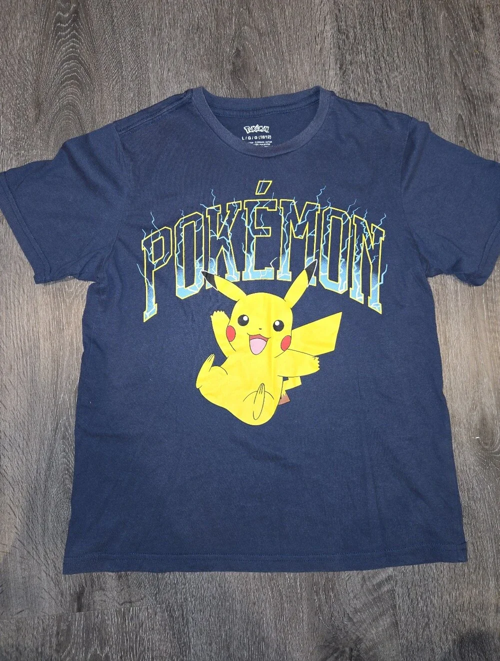 Pikachu Kids Short Sleeve Tee - Navy